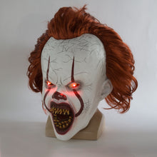 Load image into Gallery viewer, New LED Horror Pennywise Joker Scary Mask Cosplay Stephen King Chapter Two Clown Latex Masks Helmet Halloween Party Props
