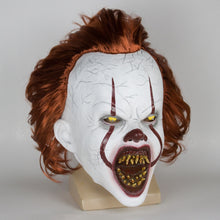 Load image into Gallery viewer, New LED Horror Pennywise Joker Scary Mask Cosplay Stephen King Chapter Two Clown Latex Masks Helmet Halloween Party Props
