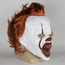 Load image into Gallery viewer, New LED Horror Pennywise Joker Scary Mask Cosplay Stephen King Chapter Two Clown Latex Masks Helmet Halloween Party Props
