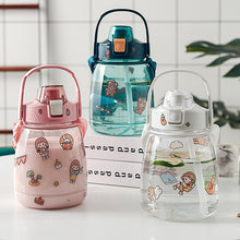 Load image into Gallery viewer, Water Bottle Water  Single Drinking  Male and Female Adult Children Harness Straw Plastic Cup
