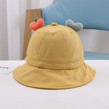 Load image into Gallery viewer, 1-3 Years Old Cute Love Boys and Girls Bucket Hat Baby Hat Children Baby Sunhat
