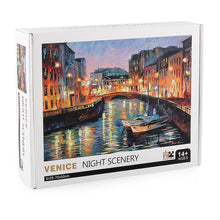 Load image into Gallery viewer, 1000 pieces of Venice night view puzzle decompression game
