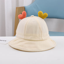 Load image into Gallery viewer, 1-3 Years Old Cute Love Boys and Girls Bucket Hat Baby Hat Children Baby Sunhat
