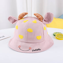 Load image into Gallery viewer, 1-3 Years Old Children Love Horn Bucket Hat Boys and Girls Sun Hat
