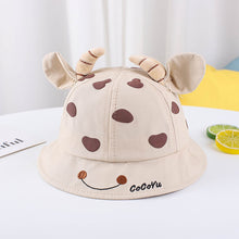 Load image into Gallery viewer, 1-3 Years Old Children Love Horn Bucket Hat Boys and Girls Sun Hat
