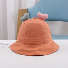 Load image into Gallery viewer, 1-3 Years Old Cute Love Boys and Girls Bucket Hat Baby Hat Children Baby Sunhat
