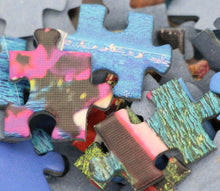 Load image into Gallery viewer, 1000 pieces of blue core paper architecture landscape animal puzzle decompression game
