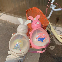 Load image into Gallery viewer, Water Bottle Water  Student Children Adult  with Straw Crossbody Plastic Cup
