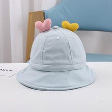 Load image into Gallery viewer, 1-3 Years Old Cute Love Boys and Girls Bucket Hat Baby Hat Children Baby Sunhat
