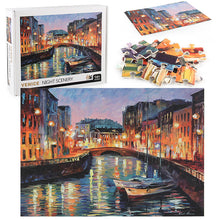 Load image into Gallery viewer, 1000 pieces of Venice night view puzzle decompression game
