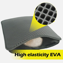 Load image into Gallery viewer, Pet Cat Waterproof Litter Mat Double Layer Litter Cat Bed Pads Trapping Pets Litter Box Mat Pet Product Bed For Cats Accessories
