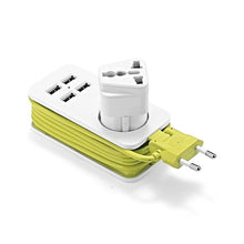 Load image into Gallery viewer, Power Strip Multiple Socket AC Outlets 4 USB with 1.5M Cord Extension Wall Socket with usb For Smart Phone
