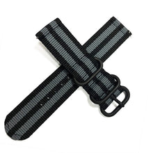 Load image into Gallery viewer, Release Watch Strap for Men Women Premium Nylon NATO Watch Band with Black Stainless Buckle -18mm, 20mm,22mm,24mm
