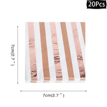 Load image into Gallery viewer, Rose Gold Party Disposable Tableware Plate Number Balloon Girl Birthday Party Wedding Decor Adult Celebration Baby Shower Decor
