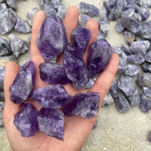 Load image into Gallery viewer, 100% Natural Irregular Amethyst Crystal Stone Purple Gravel Mineral Specimen Raw Quartz Crystal Gift Jewelry Accessory
