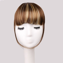 Load image into Gallery viewer, Synthetic Fake Bang Hair Piece Clip In Bangs Front Blunts Fringe Wig Extension Black Brown Blonde For Women Hair

