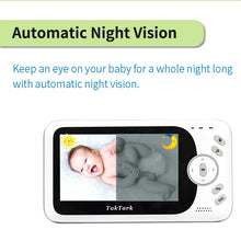 Load image into Gallery viewer, 4.3 inch Wireless Video Baby Monitor Sitter portable Baby Nanny Security Camera IR LED Night Vision intercom
