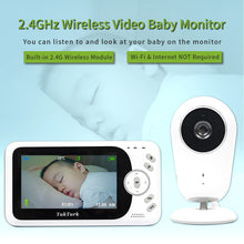 Load image into Gallery viewer, 4.3 inch Wireless Video Baby Monitor Sitter portable Baby Nanny Security Camera IR LED Night Vision intercom
