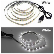 Load image into Gallery viewer, USB LED Strip Lamp 2835SMD DC5V Flexible LED Light Tape Ribbon 1M 2M 3M 4M 5M HDTV TV Desktop Screen Backlight Bias Lighting
