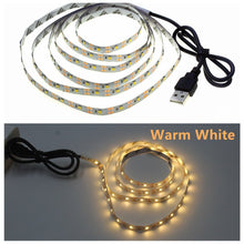 Load image into Gallery viewer, USB LED Strip Lamp 2835SMD DC5V Flexible LED Light Tape Ribbon 1M 2M 3M 4M 5M HDTV TV Desktop Screen Backlight Bias Lighting
