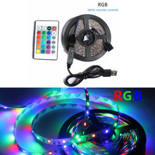 Load image into Gallery viewer, USB LED Strip Lamp 2835SMD DC5V Flexible LED Light Tape Ribbon 1M 2M 3M 4M 5M HDTV TV Desktop Screen Backlight Bias Lighting

