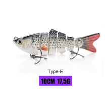 Load image into Gallery viewer, 10/14cm Sinking Wobblers Fishing Lures Jointed Crankbait Swimbait 8 Segment Hard Artificial Bait For Fishing Tackle Lure
