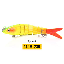 Load image into Gallery viewer, 10/14cm Sinking Wobblers Fishing Lures Jointed Crankbait Swimbait 8 Segment Hard Artificial Bait For Fishing Tackle Lure
