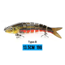 Load image into Gallery viewer, 10/14cm Sinking Wobblers Fishing Lures Jointed Crankbait Swimbait 8 Segment Hard Artificial Bait For Fishing Tackle Lure
