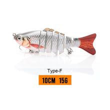 Load image into Gallery viewer, 10/14cm Sinking Wobblers Fishing Lures Jointed Crankbait Swimbait 8 Segment Hard Artificial Bait For Fishing Tackle Lure
