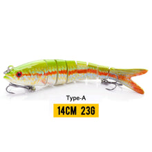 Load image into Gallery viewer, 10/14cm Sinking Wobblers Fishing Lures Jointed Crankbait Swimbait 8 Segment Hard Artificial Bait For Fishing Tackle Lure
