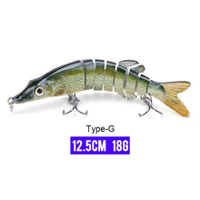 Load image into Gallery viewer, 10/14cm Sinking Wobblers Fishing Lures Jointed Crankbait Swimbait 8 Segment Hard Artificial Bait For Fishing Tackle Lure
