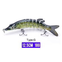 Load image into Gallery viewer, 10/14cm Sinking Wobblers Fishing Lures Jointed Crankbait Swimbait 8 Segment Hard Artificial Bait For Fishing Tackle Lure
