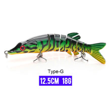 Load image into Gallery viewer, 10/14cm Sinking Wobblers Fishing Lures Jointed Crankbait Swimbait 8 Segment Hard Artificial Bait For Fishing Tackle Lure
