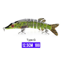 Load image into Gallery viewer, 10/14cm Sinking Wobblers Fishing Lures Jointed Crankbait Swimbait 8 Segment Hard Artificial Bait For Fishing Tackle Lure
