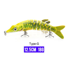 Load image into Gallery viewer, 10/14cm Sinking Wobblers Fishing Lures Jointed Crankbait Swimbait 8 Segment Hard Artificial Bait For Fishing Tackle Lure
