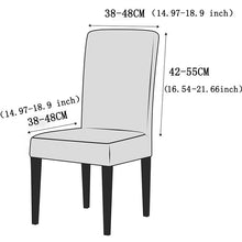 Load image into Gallery viewer, Waterproof Elastic Chair Cover With Back Dining Room Chair Covers Jacquard Covers For Chairs For Kitchen Wedding Hotel Banquet
