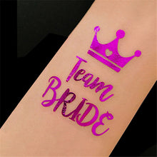 Load image into Gallery viewer, Wedding Decorations Bridal Shower Wedding Veil Team Bride To Be Satin Sash Bachelorette Party Girl Hen Party Decoration Supplies
