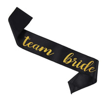 Load image into Gallery viewer, Wedding Decorations Bridal Shower Wedding Veil Team Bride To Be Satin Sash Bachelorette Party Girl Hen Party Decoration Supplies

