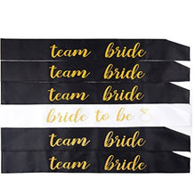 Load image into Gallery viewer, Wedding Decorations Bridal Shower Wedding Veil Team Bride To Be Satin Sash Bachelorette Party Girl Hen Party Decoration Supplies
