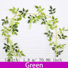 Load image into Gallery viewer, Wisteria Artificial Flowers Vine Garland Wedding Arch Decor Backdrop Fake Plants Foliage Rattan Trailing Faux Flowers Ivy Wall
