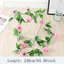 Load image into Gallery viewer, Wisteria Artificial Flowers Vine Garland Wedding Arch Decor Backdrop Fake Plants Foliage Rattan Trailing Faux Flowers Ivy Wall
