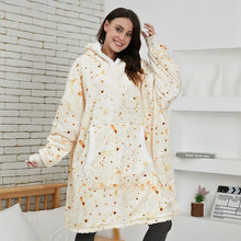Load image into Gallery viewer, Women Blanket Sweatshirt Robe Winter Hoodies Outdoor Hooded Coats Warm Comfort Bathrobe Christmas Fleece Blanket Sudadera Mujer
