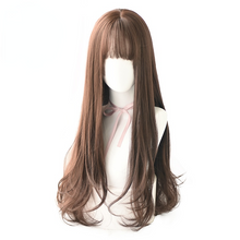 Load image into Gallery viewer, Layer Blue Brown Black LOLITA Wigs With Bangs Long Straight Omber Purple Noble Wigs For Women Fashion Cosplay Wig
