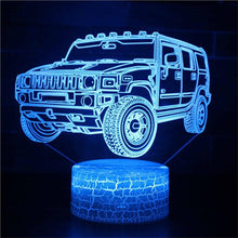 Load image into Gallery viewer, Vehicle Train Night Lamp Excavator Truck Kids Gift 3D Night Light

